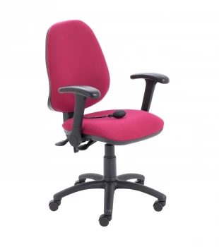 Image of Calypso Ergo Chair with Folding Arms - Claret