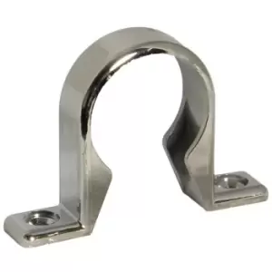 Image of Univ compr chrome 40MM waste clips (PK3) - Silver - Floplast