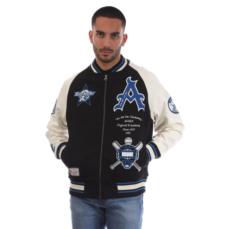 Image of Avirex Mens SpringF Bomber Jacket Black male X Small