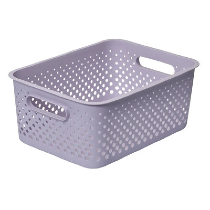 Image of Smartstore Essence Large Storage Basket Lavender Organiser, 11.4L
