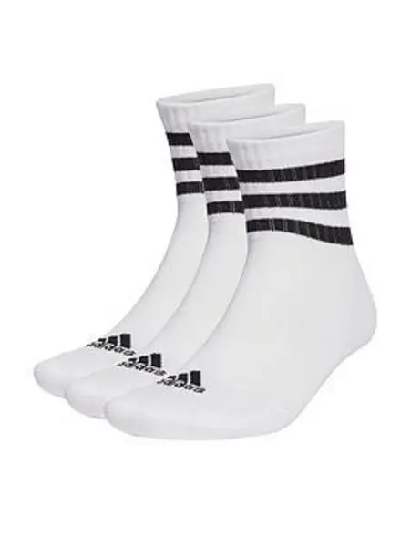 Image of adidas 3 Stripe Quarter Sock 3 Pack - Size 6 - 12 Months