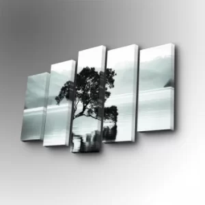 Image of 5PUC-155 Multicolor Decorative Canvas Painting (5 Pieces)