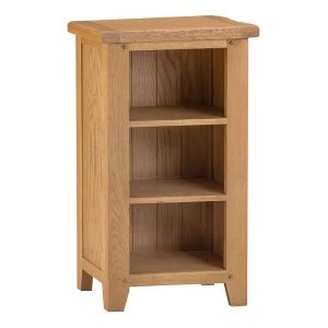 Image of Robert Dyas Stockbridge Ready Assembled Narrow Oak Bookcase - Small