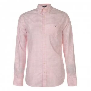 Image of Gant Gant Long Sleeve Gingham Shirt Mens - Rose 629