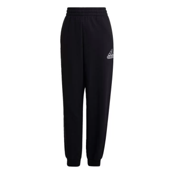 Image of adidas Essentials Outline Logo Joggers Womens - Black / Black