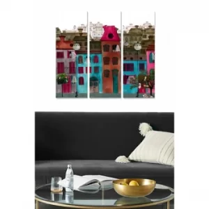 Image of MDF128063447 Multicolor Decorative MDF Painting (3 Pieces)