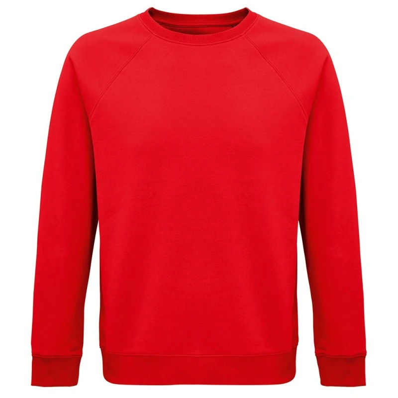 Image of SOL'S Mens Space Raglan Sweatshirt in Red Size: XS Red Male XS