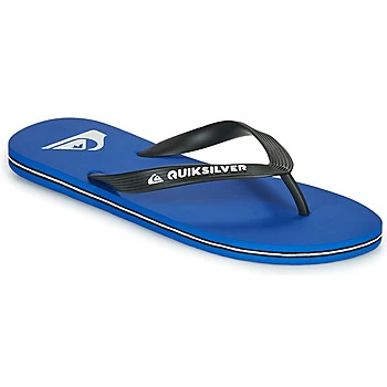 Image of Quiksilver MOLOKAI mens Flip flops / Sandals (Shoes) in Blue,8,9,10,11,12,13