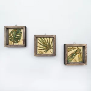 Image of UKZM008 Multicolor Decorative Framed MDF Painting (3 Pieces)