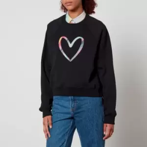 Image of Paul Smith Swirl Heart Fleece-Back Cotton-Jersey Sweatshirt - M