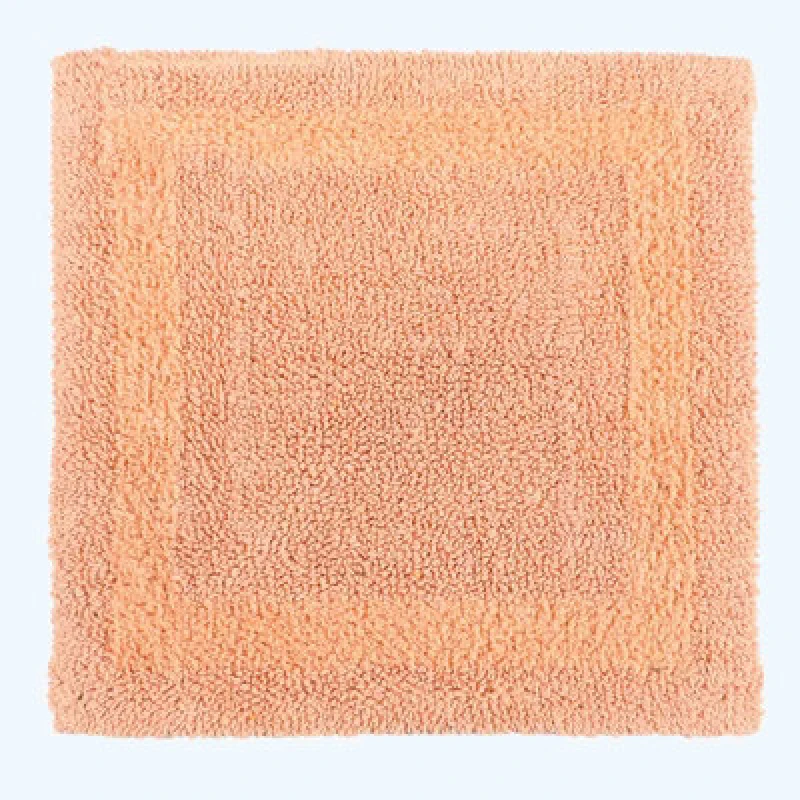 Image of Homescapes Luxury Reversible Cotton Shower Mat - Peach