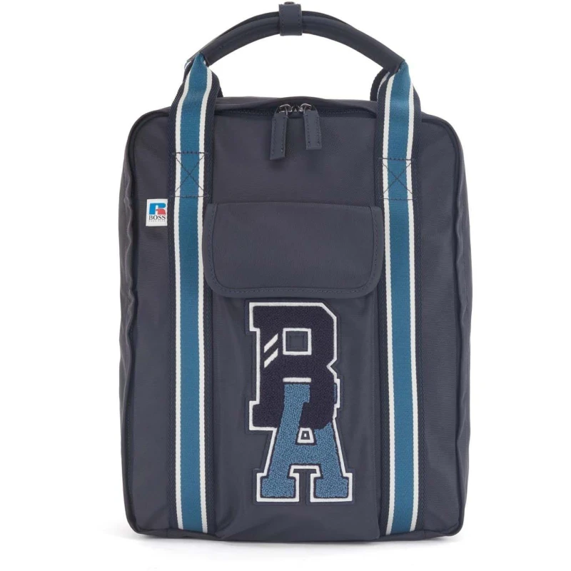 Image of Boss x Russell Athletic Squared Backpack Navy male One Size