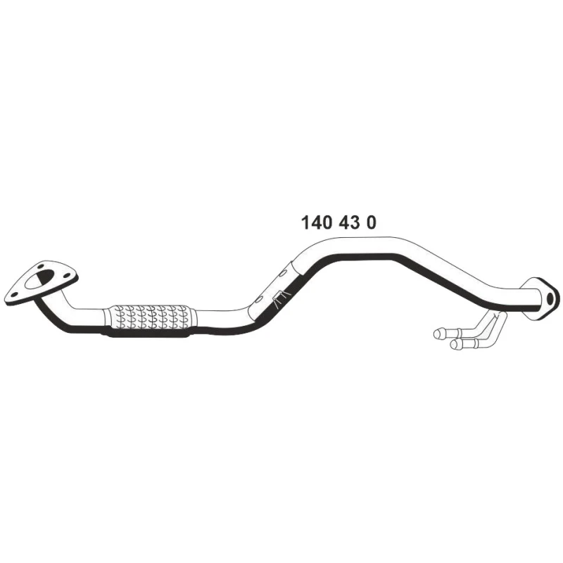 Image of ERNST 140430 Exhaust Pipe Front Exhaust Pipe (17)