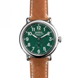 Image of Shinola Runwell 41mm Brown Leather Strap Watch
