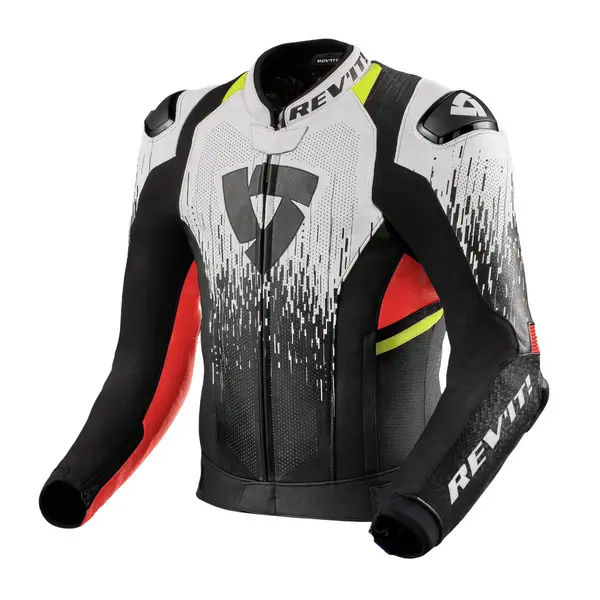 Image of REV'IT! Quantum 2 Pro Air Jacket White Neon Red Size 52
