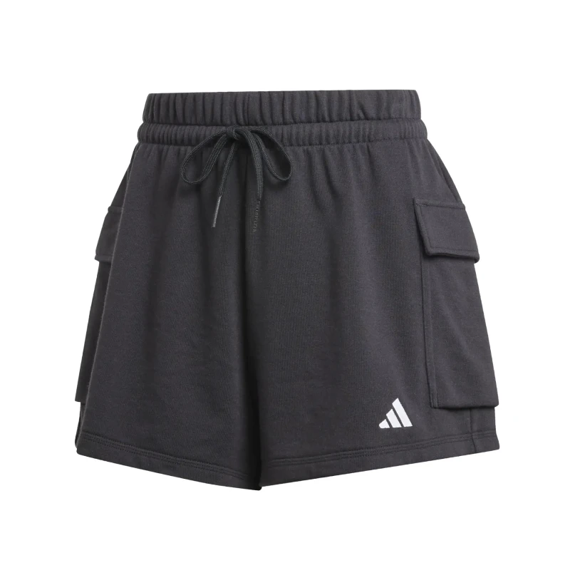 Image of Adidas Womens cargo pocket shorts adidas Essentials Small Logo Feelcozy Noir Female XL