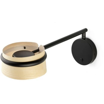 Image of Faro Lighting - Faro LOOP - Integrated LED Wall Light Black, 2700K