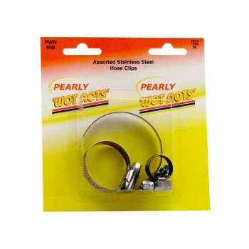 Image of Assorted S/S Hose Clips - Pack of 3 - PWN608 - Wot-nots