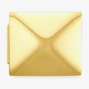 Image of Classic Glam Steel Gold Big Pyramid Link Charm 230106/01