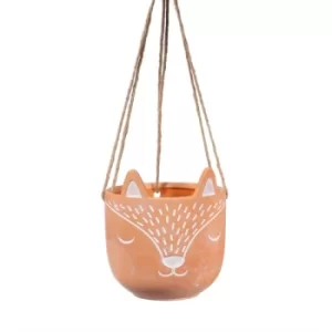 Image of Finley Fox Terracotta Hanging Planter