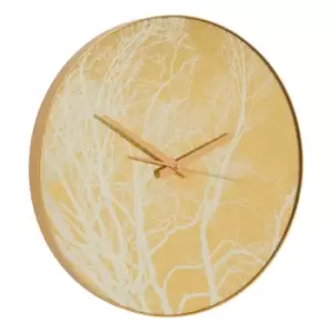 Image of Celina Gold Finish Branch Design Wall Clock