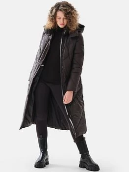 Image of Regatta Longley Full Length Jacket - Black, Size 18, Women