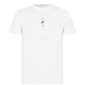 Image of Calvin Klein Jeans Repeat Logo T Shirt - White