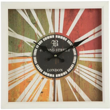 Image of Wall Clock Wooden Clocks For Living Room Numbers Kitchen Clocks Wall Contemporary Clocks For Bedrooms 33 x 9 x 33 - Premier Housewares