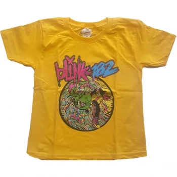 Image of Blink-182 - Overboard Event Kids 7 - 8 Years T-Shirt - Yellow