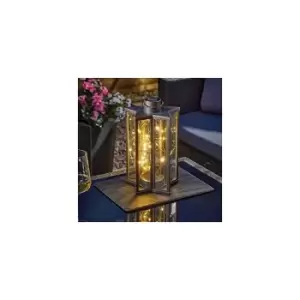 Image of Marco Paul Firefly Star Lantern Large Style Fire Fly Effect Solar Powered Candle Lantern Hanging Indoor Or Outdoor Light