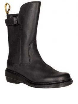 Image of Dr Martens Vaux Mid Calf Boots - Black