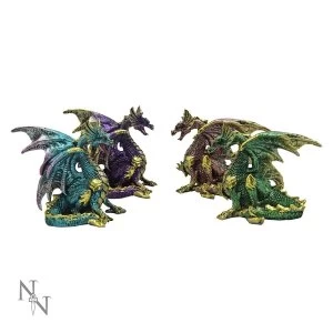 Image of Precious Wings Set Of 4 Dragon Figures