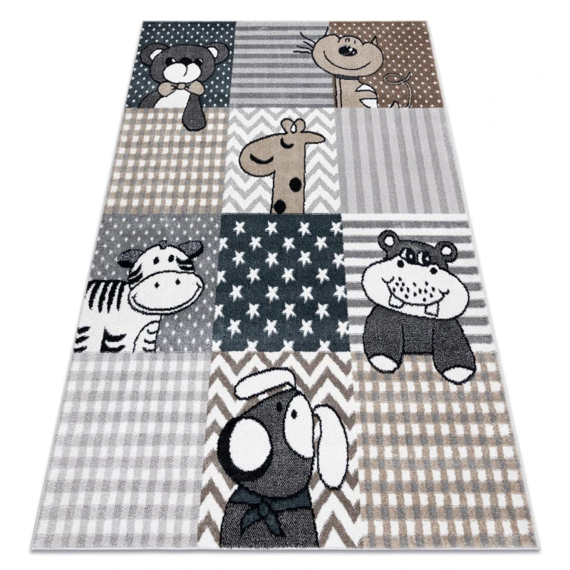 Image of RugsX Fun Rug in Grey Size: 180cm x 270cm Grey Unisex 180cm x 270 cm