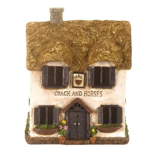 Image of Smart Solar Elvedon Coach and Horses Solar Garden Ornament