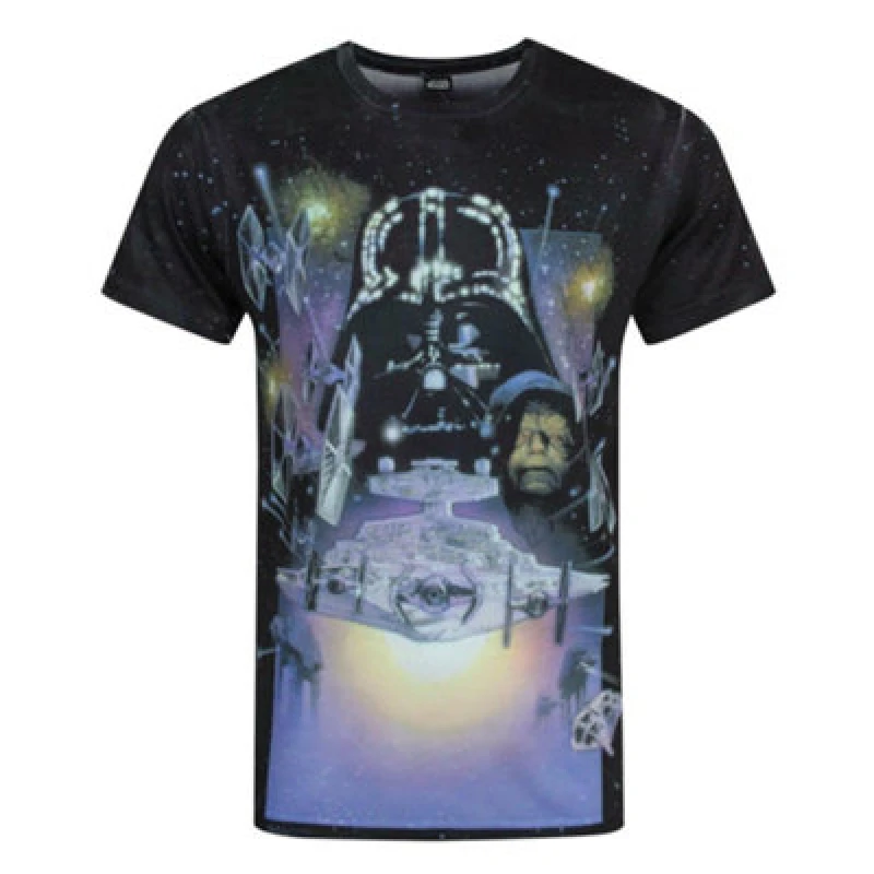 Image of (Large) Star Wars Short Sleeved T-Shirt (Mens White)