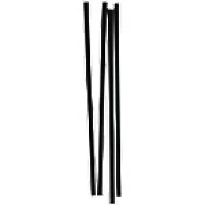 Image of Plastico Biodegradable Paper Straws Paper 0.6 x 20cm Black 250 Pieces