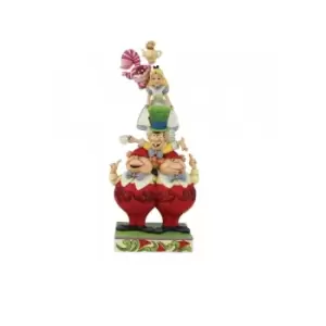 Image of We're All Mad Here - Stacked Alice in Wonderland Figurine