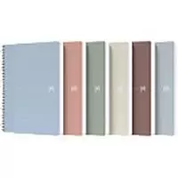 Image of OXFORD My Rec?Up Notebook A5 Ruled Card Assorted Not perforated 180 Pages Pack of 6