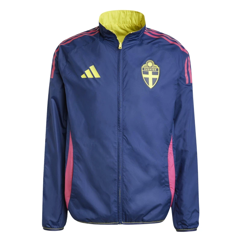 Image of adidas Mens International Licensed Rain Anorak Byello/Tenabl male XS