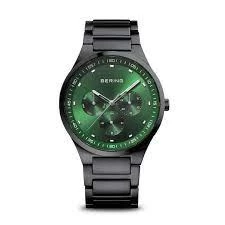 Image of Bering Green and Black 'Classic' Classical Watch - 11740-728