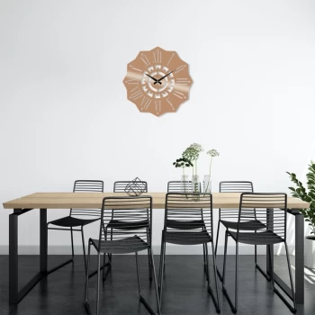 Image of Metal Wall Clock 25 - Copper Copper Decorative Metal Wall Clock