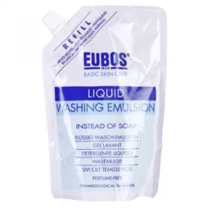 Image of Eubos Basic Skin Care Blue Fragrance-Free Cleansing Lotion Refill 400ml