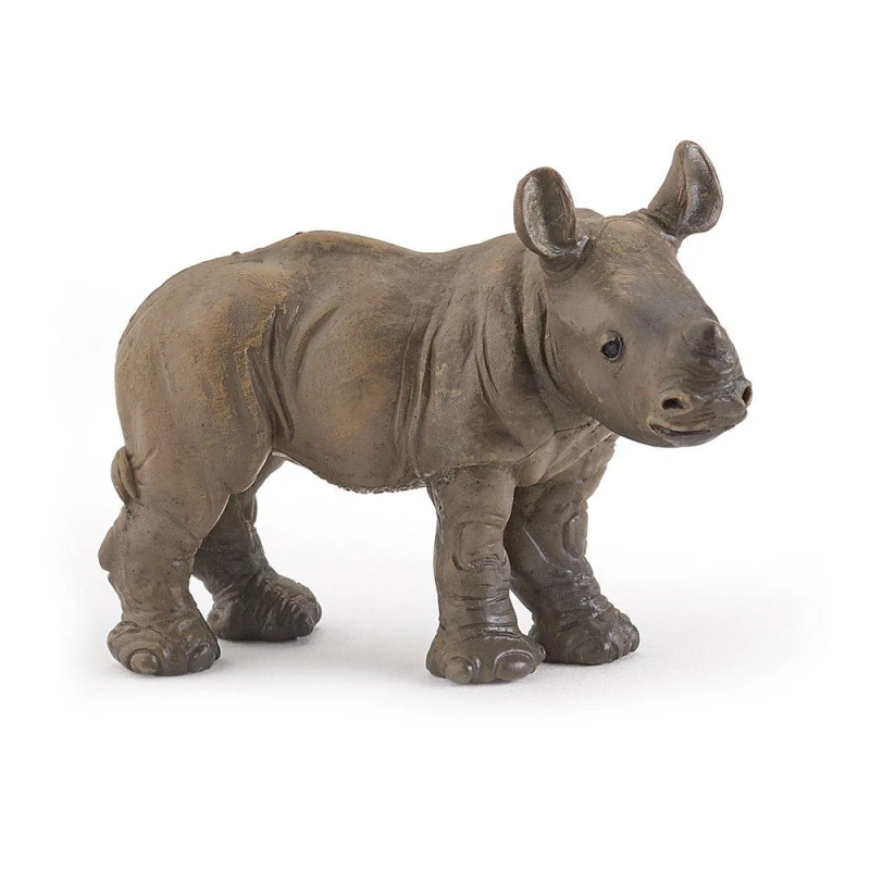 Image of Difuzed Wild Animal Kingdom Rhinoceros Calf Toy Figure, 10 Months or Above, Brown (50035) Multi unisex