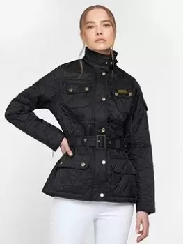 Image of Barbour International Polarquilt Jacket - Grey, Size 6, Women