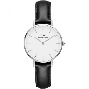 Image of Daniel Wellington White And Black 'Petite 28 Sheffield S White' Watch - DW00100242 - multicoloured