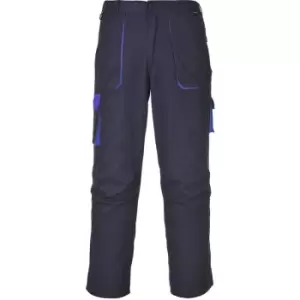 Image of Portwest Mens Texo Contrast Workwear Trousers (S/R) (Navy) - Navy