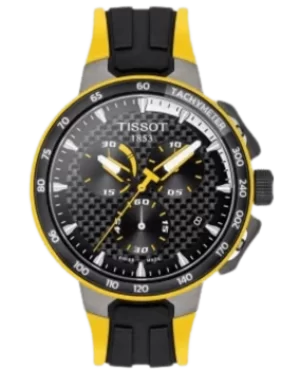Image of Tissot T-Race Cycling Tour De France 2020 Black Dial Silicone Strap Mens Watch T111.417.37.201.00 T111.417.37.201.00