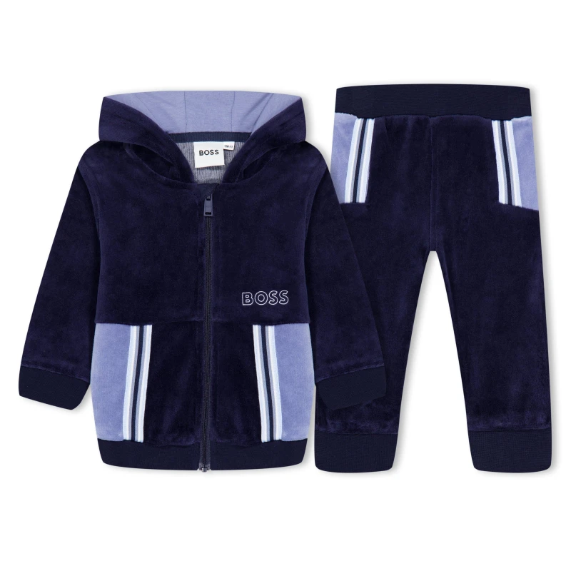 Image of Boss Tracksuit Set Babies - Blue Blue 9 - 12 Months