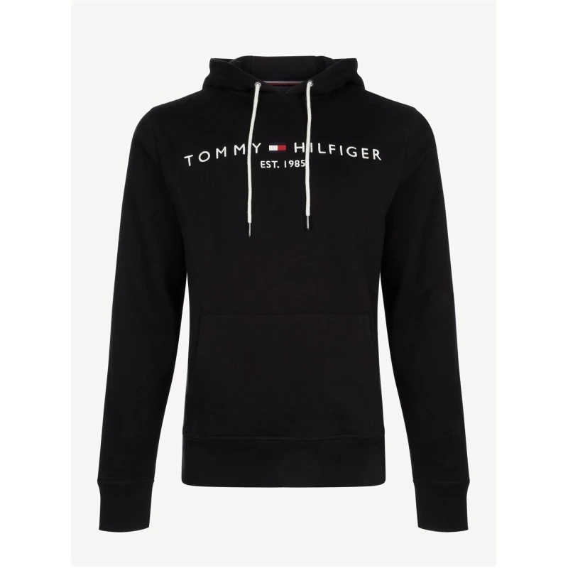 Image of Tommy Hilfiger Tommy Logo Hoodie - Black 2XL