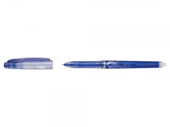 Image of Pilot Frixion Point Erasable Rollerball Pen 0.5mm Tip 0.3mm Line Blue Pack of 12